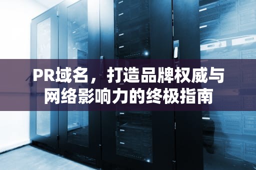 PR域名，打造品牌权威与网络影响力的终极指南