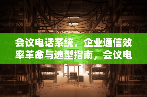 会议电话系统，企业通信效率革命与选型指南，会议电话系统有哪些