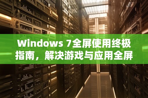 Windows 7全屏使用终极指南，解决游戏与应用全屏显示的所有问题，win7全屏快捷键