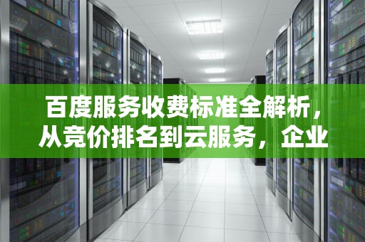 百度服务收费标准全解析，从竞价排名到云服务，企业如何实现精准投放？百度收费标准2023