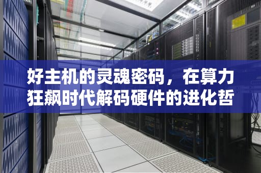 好主机的灵魂密码，在算力狂飙时代解码硬件的进化哲学，好主机测评