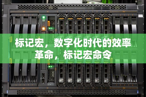 标记宏，数字化时代的效率革命，标记宏命令