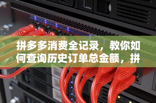 拼多多消费全记录，教你如何查询历史订单总金额，拼多多怎么看一共花了多少钱了