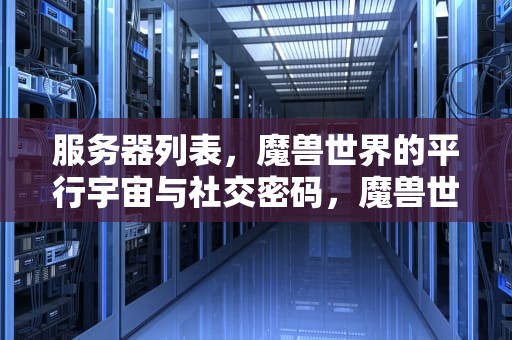 服务器列表，魔兽世界的平行宇宙与社交密码，魔兽世界服务器列表刷新不出来