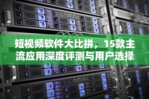 短视频软件大比拼，15款主流应用深度评测与用户选择指南，靠比较软件短视频大全软件100