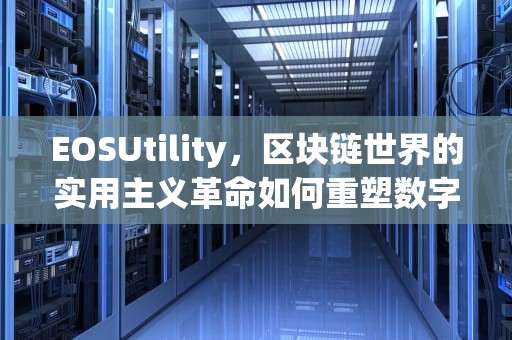 EOSUtility，区块链世界的实用主义革命如何重塑数字经济生态？eosutility怎么跟相机连接