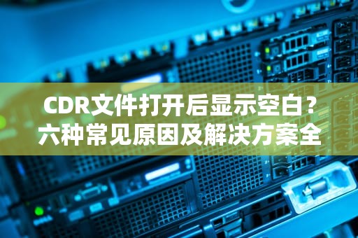 CDR文件打开后显示空白？六种常见原因及解决方案全解析，cdr文件打开空白,按f4按键又有了