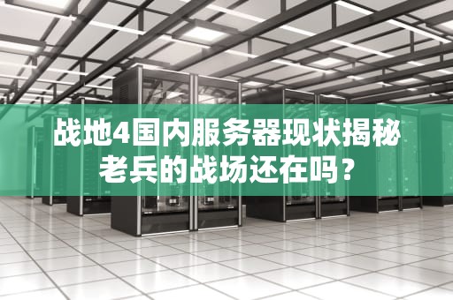 战地4国内服务器现状揭秘老兵的战场还在吗？