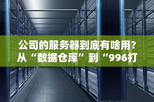 公司的服务器到底有啥用？从“数据仓库”到“996打工人”的全面解析！