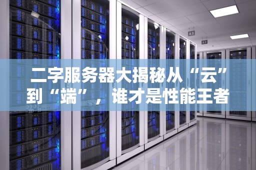 二字服务器大揭秘从“云”到“端”，谁才是性能王者？