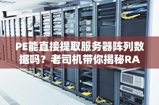 PE能直接提取服务器阵列数据吗？老司机带你揭秘RAID那些事儿！