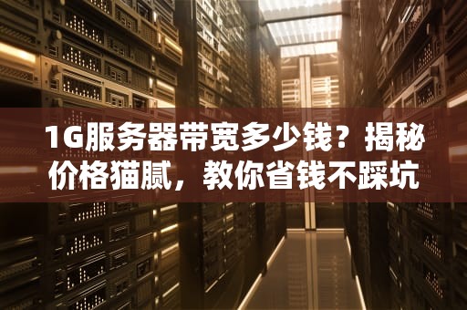 1G服务器带宽多少钱？揭秘价格猫腻，教你省钱不踩坑！