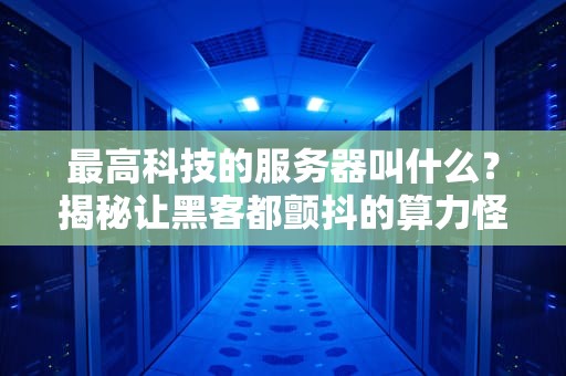 最高科技的服务器叫什么？揭秘让黑客都颤抖的算力怪兽！