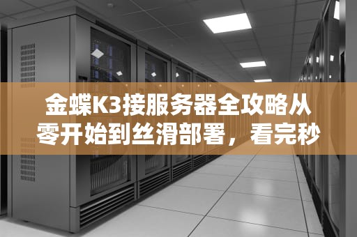金蝶K3接服务器全攻略从零开始到丝滑部署，看完秒变IT老司机！