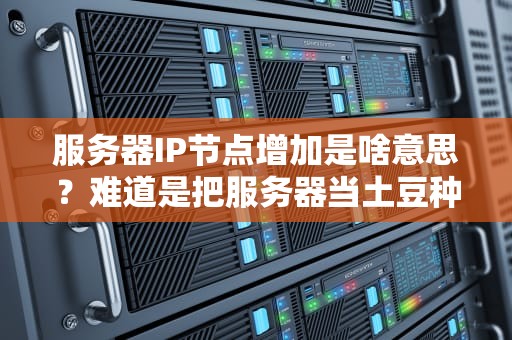 服务器IP节点增加是啥意思？难道是把服务器当土豆种地里了？