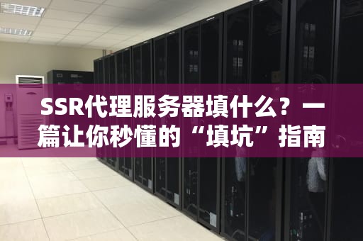 SSR代理服务器填什么？一篇让你秒懂的“填坑”指南！