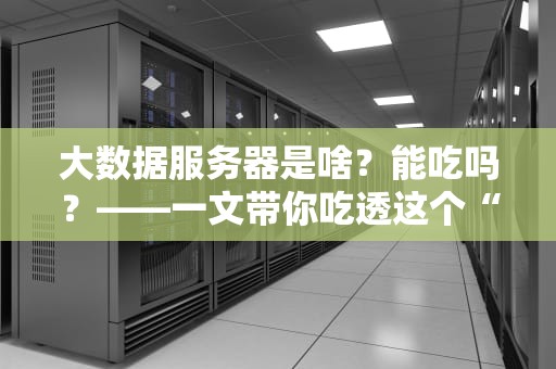 大数据服务器是啥？能吃吗？——一文带你吃透这个“数据大胃王”！