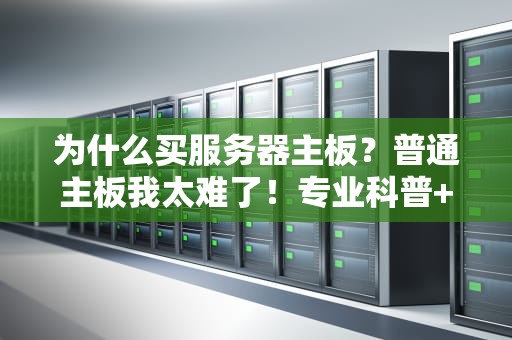 为什么买服务器主板？普通主板我太难了！专业科普+爆笑对比