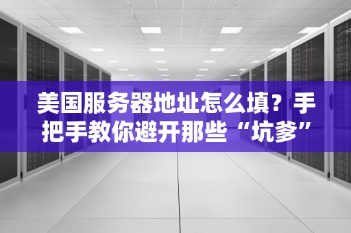 美国服务器地址怎么填？手把手教你避开那些“坑爹”操作！