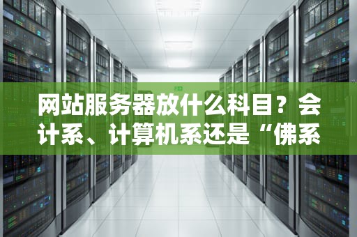 网站服务器放什么科目？会计系、计算机系还是“佛系”运维？