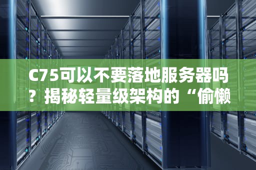 C75可以不要落地服务器吗？揭秘轻量级架构的“偷懒”艺术