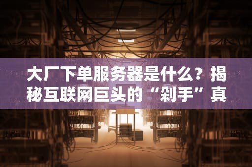 大厂下单服务器是什么？揭秘互联网巨头的“剁手”真相！
