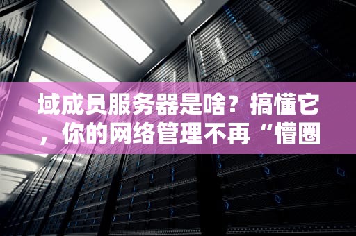 域成员服务器是啥？搞懂它，你的网络管理不再“懵圈”！