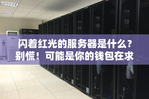 闪着红光的服务器是什么？别慌！可能是你的钱包在求救！