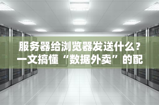 服务器给浏览器发送什么？一文搞懂“数据外卖”的配送流程！