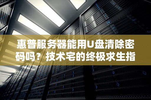 惠普服务器能用U盘清除密码吗？技术宅的终极求生指南