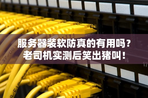 服务器装软防真的有用吗？老司机实测后笑出猪叫！