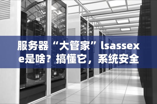 服务器“大管家”lsassexe是啥？搞懂它，系统安全不翻车！