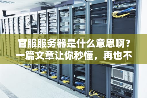 官服服务器是什么意思啊？一篇文章让你秒懂，再也不当小白！