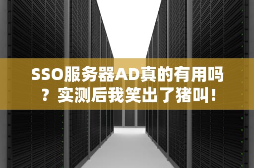 SSO服务器AD真的有用吗？实测后我笑出了猪叫！