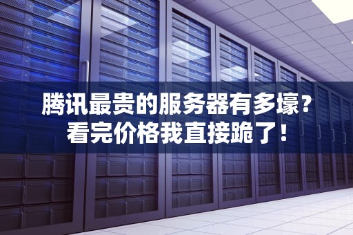 腾讯最贵的服务器有多壕？看完价格我直接跪了！