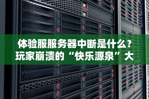 体验服服务器中断是什么？玩家崩溃的“快乐源泉”大揭秘！