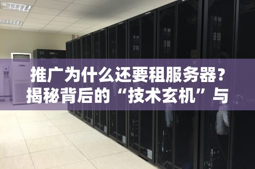 推广为什么还要租服务器？揭秘背后的“技术玄机”与“省钱骚操作”