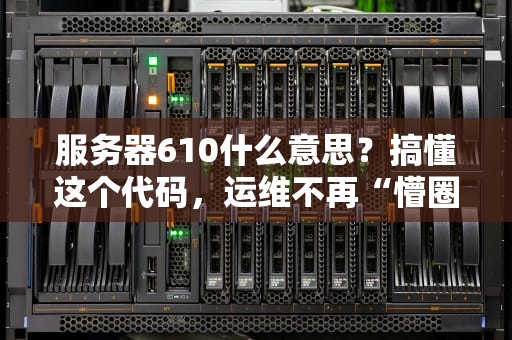服务器610什么意思？搞懂这个代码，运维不再“懵圈”！
