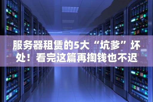 服务器租赁的5大“坑爹”坏处！看完这篇再掏钱也不迟