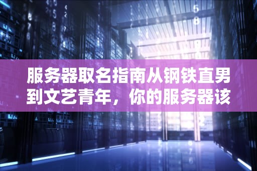 服务器取名指南从钢铁直男到文艺青年，你的服务器该叫啥？