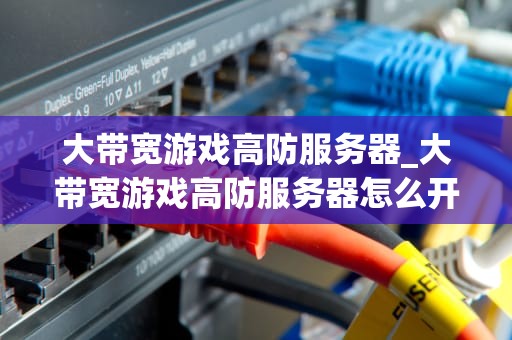 大带宽游戏高防服务器_大带宽游戏高防服务器怎么开_大带宽游戏高防服务器的全面解析