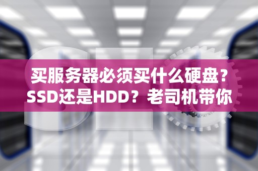 买服务器必须买什么硬盘？SSD还是HDD？老司机带你避坑选对盘！