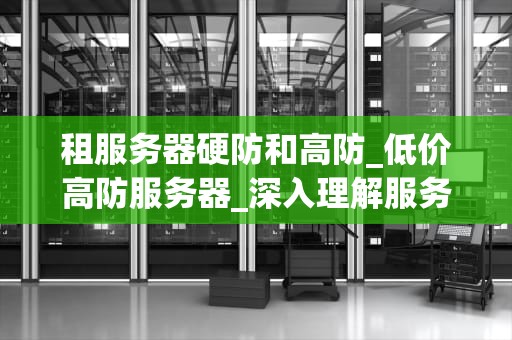 租服务器硬防和高防_低价高防服务器_深入理解服务器硬防和高防的区别与应用