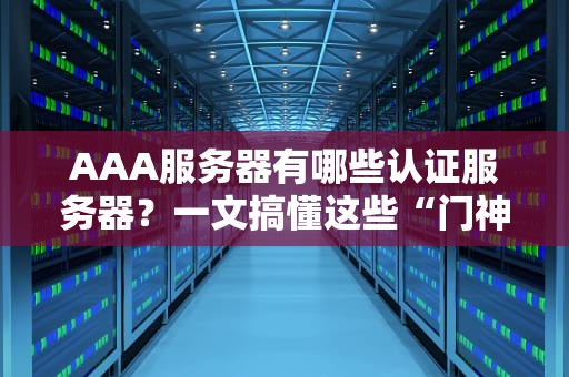 AAA服务器有哪些认证服务器？一文搞懂这些“门神”的来头！