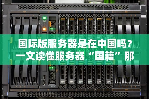 国际版服务器是在中国吗？一文读懂服务器“国籍”那些事儿！