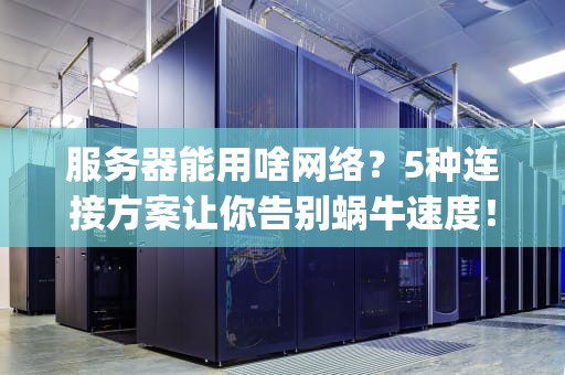 服务器能用啥网络？5种连接方案让你告别蜗牛速度！(附真实测评数据)