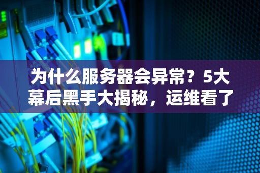 为什么服务器会异常？5大幕后黑手大揭秘，运维看了都直呼内行！