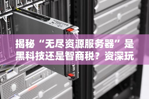 揭秘“无尽资源服务器”是黑科技还是智商税？资深玩家带你扒一扒内幕！