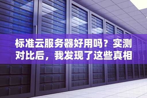 标准云服务器好用吗？实测对比后，我发现了这些真相！
