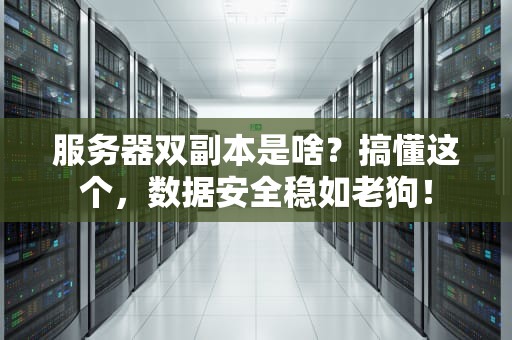 服务器双副本是啥？搞懂这个，数据安全稳如老狗！